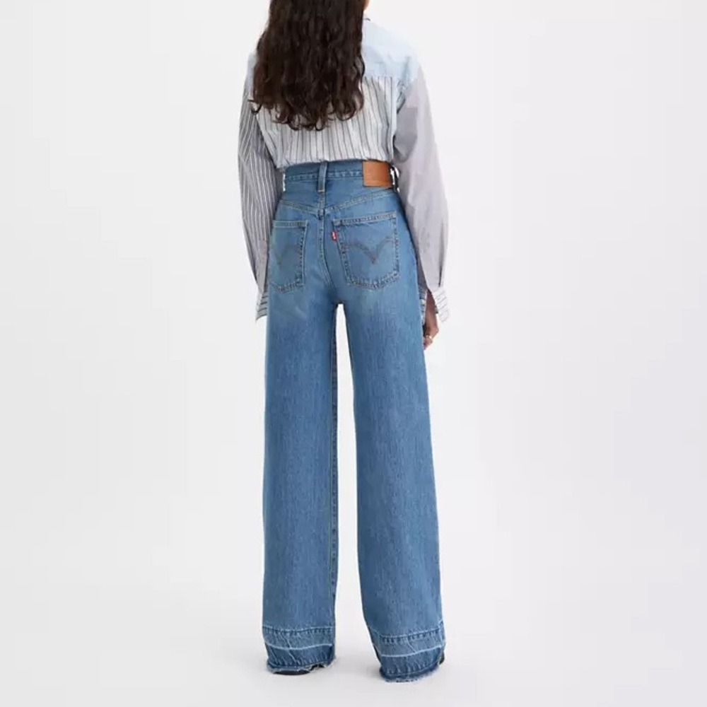 Levi's Ribcage Wide-Leg Jeans, Medium Wash